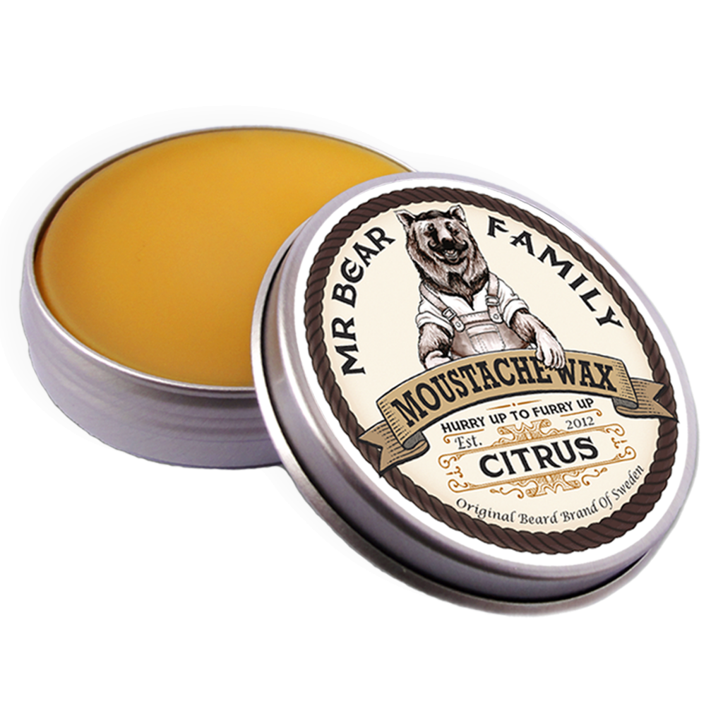 Mr Bear Citrus - Beard Stache- Moustache wax - mike-barbershop