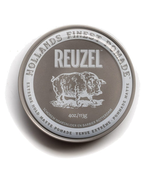 Reuzel Grigia - Grey Extreme Hold Matt Pomade 113g - mike-barbershop