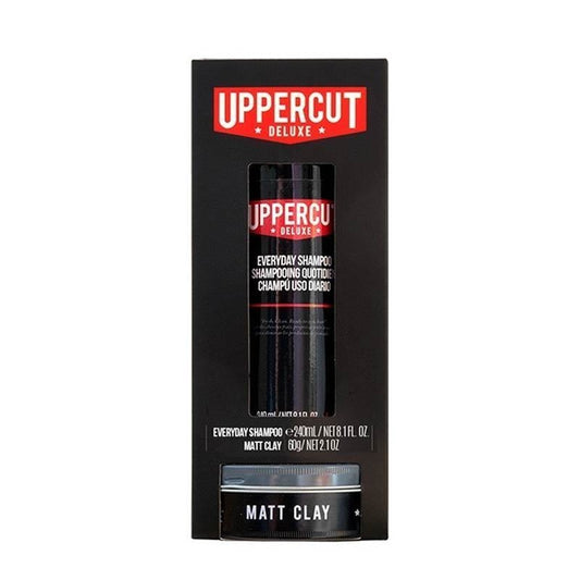 Uppercut Deluxe - Duo Kit Matt Clay + Shampoo - mike-barbershop