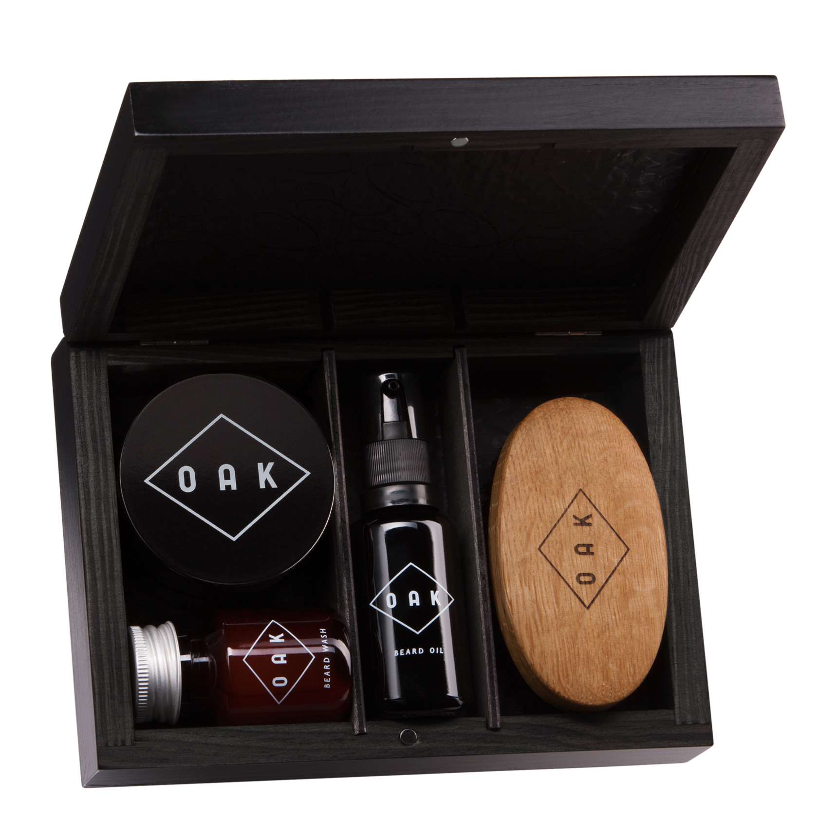 Oak Beard Box - Luxury Set - mike-barbershop
